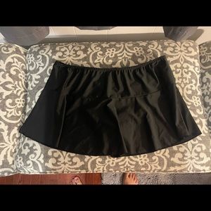 Black Swim skirted bottom size 1X
